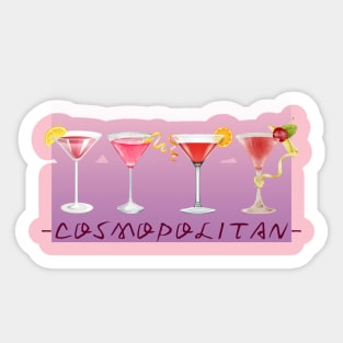 Cosmopolitan cocktail Sticker